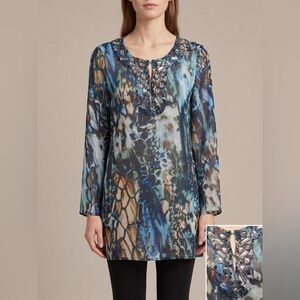 Chico's Multicolor Patterned Top size  Chico’s 0 summer tunic